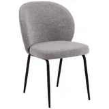 Actona 2er-Set Actona Stuhl Patricia Stoff Grau