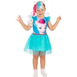 Funidelia | My Little Pony Zipp Storm Kostüm für Mädchen My Little Pony - Kostüm für Kinder & Verkleidung für Partys, Karneval & Halloween - Größe 5-6 Jahre - Blau