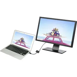 Display port to HDMI + VGA adapter