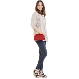 Cluty Abendtasche Leder Red