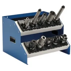 CNC-Tischaufsatzgestell Breite 425mm, TAG 2 mit 2 Etagen inkl. Einsätze
