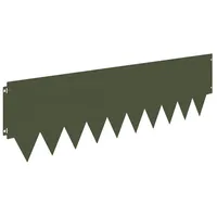 vidaXL Raseneinfassung 10 pcs Metall  - Grün
