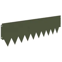 vidaXL Raseneinfassung 10 pcs Metall  - Grün