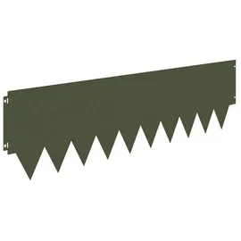 vidaXL Raseneinfassung 10 pcs Metall  - Grün