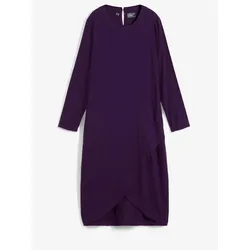bonprix Flanellkleid mit Taschen, lila, 40, mit Baumwolle