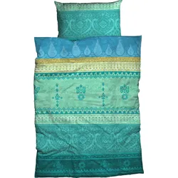 Bettwäsche »Indi«, romantisch, orientalisch, weich und gemütlich, 41480637-0 smaragd 1 St.