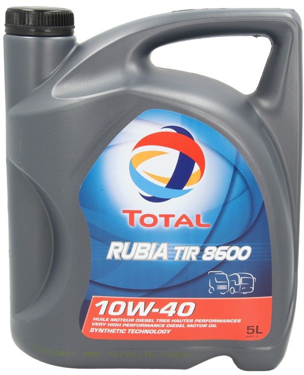 Huile moteur TOTAL ENERGIES Rubia 8600 10W40 5L