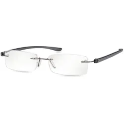Eschenbach 2913-215, Kunststoff, Unisex, Rechteck, Randlos, Kunststoff, Anthrazi