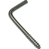 GARDINIA Schraubhaken verzinkt Silber Matt 25 mm 20 Stück
