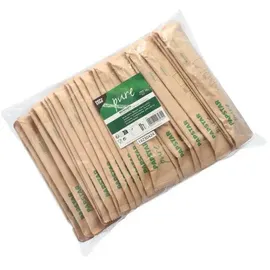 Papstar Holz Besteckset 50 St. Natur