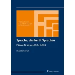 Sprache, das heißt Sprachen