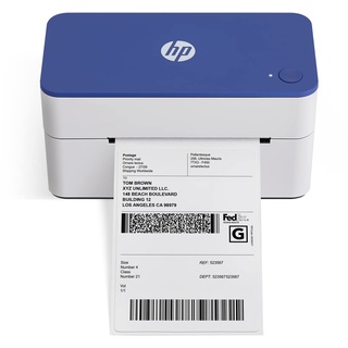 HP Work Solutions Kompakter Versand 4x6 Thermo-Etikettendrucker Benutzerfreundlicher Hochgeschwindigkeitsdrucker mit 300 DPI für Home Office oder Unternehmen Unterstützt PC und Mac