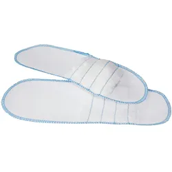 10x100 Slipper "Standard" Weiss Einheitsgröße Hotelslipper Einwegslipper