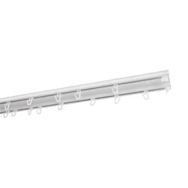 SN DECO GROUP Gardinenschiene SN DECO GROUP "Objektschiene LM" Gr. 2, weiß, L:200cm T:6,11cm, Aluminium, Gardinenstangen, Gardinenschiene, vorgebohrt, Aluminium, Innenlauf, Vorhangschiene