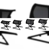 KADIMA DESIGN Ergonomische Fußauflage: Netzbezug, höhen-/neigungsverstellbar, Nylon-Polyamid, montiert geliefert.