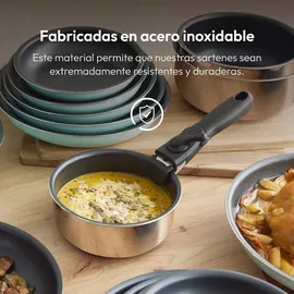 BERGNER Click&Cook Topf-Set 4-tlg. 3 x Topf mit 16 cm + 18 cm + 20 cm