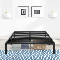 Metallbett »Rafael«, Plattformbett, mit Platz für Stauraum, schwarz, , 13180963-0