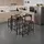 Tectake Bartisch Set Edinburgh 100 x 124 x 88,50 cm Holz Hell/Eiche Sonoma