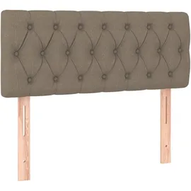 vidaXL Kopfteil Taupe 100x7x78/88 cm Stoff