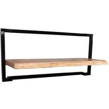 m2 Wandregal 65 x 30 cm Schwarz
