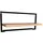 m2 Wandregal 65 x 30 cm Schwarz