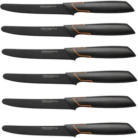 Fiskars Edge Tomatenmesser 6 cm 6-tlg. Schwarz/Orange