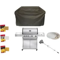 GrandHall Gasgrill ELITE G5 Trolley Grillpaket 26 kW Grill