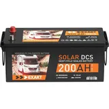 Solarbatterie 12V 200Ah EXAKT DCS Wohnmobil Versorgung Boot Batterie 180Ah 190Ah
