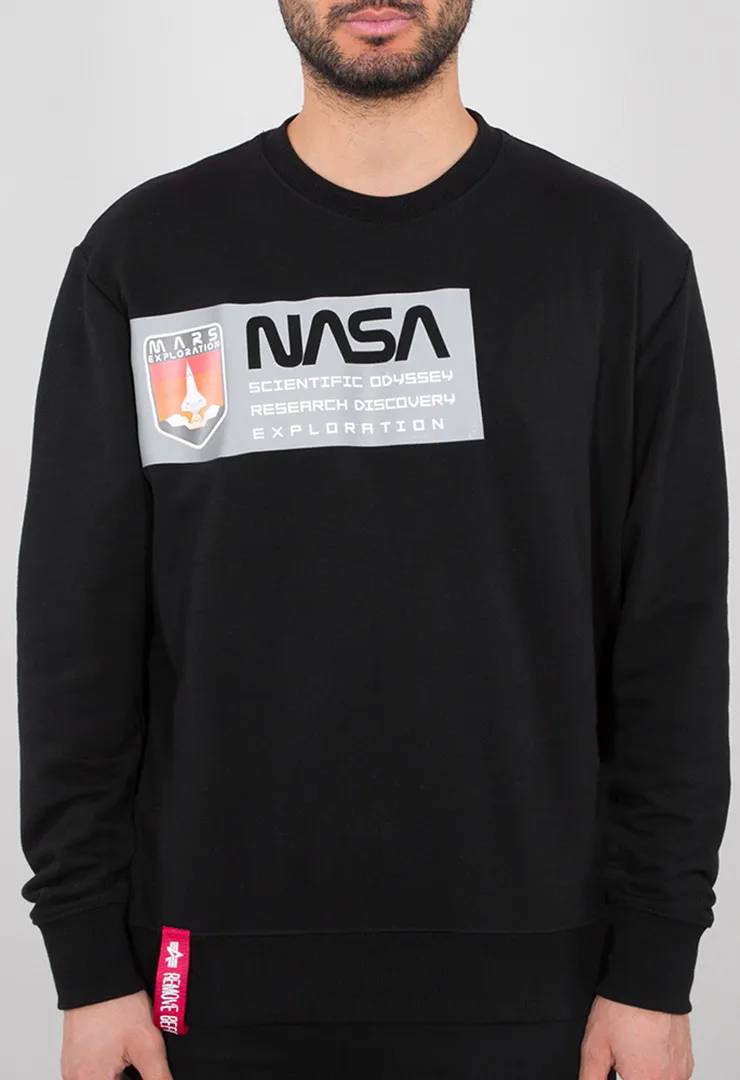 Alpha Industries Mars Reflective Sweatshirt, zwart, 2XL