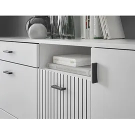 furn.design Sideboard 150 x 80 x 42 cm Weiß matt