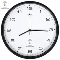 VidaXL Funkwanduhr Quarzwerk 31 cm Weiß & Schwarz