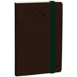 QUO VADIS Kalender Geschäft 10x15cm 16 Monaten Everest granat 2026