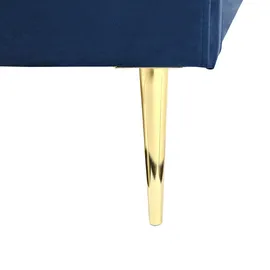 Beliani Flayat 140 x 200 cm Blau/Gold