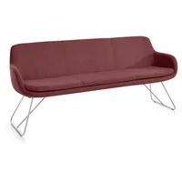 Musterring Tavia, Bordeaux, 3-Sitzer, 180x87x65 cm, Stoffauswahl, Typenauswahl, mit