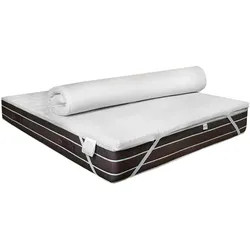 Dmora Doppelbett Topper Toro, Matratze zur Verbesserung der Körperhaltung, Memory Foam Topper, 100 % Made in Italy, 180x200h5 cm
