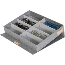 LOVE !T STORE !T Premium Brillenbox grau 32,0 x 25,0 x 5,5 cm, 1 St.
