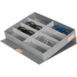 LOVE !T STORE !T Premium Brillenbox grau 32,0 x 25,0 x 5,5 cm, 1 St.