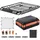 Vevor Dachgepäckträgerkorb Autodachkorb (1300 x 910 x 105 mm) universeller Dachgepäckträger mit Gepäcktasche & Netz & Ratschengurten (90,7 kg Max Tragkraft), Autodach-Gepäckträger für SUV LKW
