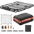 Vevor Dachgepäckträgerkorb Autodachkorb (1300 x 910 x 105 mm) universeller Dachgepäckträger mit Gepäcktasche & Netz & Ratschengurten (90,7 kg Max Tragkraft), Autodach-Gepäckträger für SUV LKW
