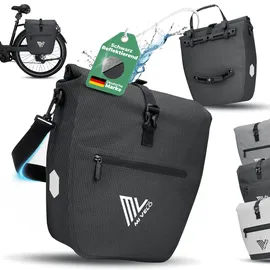 MIVELO 2in1 Fahrradtasche für Gepäckträger CAPAX 20L vollreflektierend