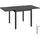 Tectake Aluminium-Gartentisch ausziehbar 70–140 x 70 x 75 cm Dunkelgrau