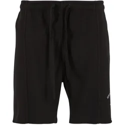 Shorts ANOTHER COTTON LAB "Another Cotton Lab Another Sport Waffle Short Pants", Herren, Gr. S, US-Größen, schwarz, 82% Baumwolle, 18% Polyester, loose fit, Hosen