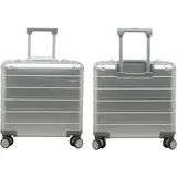 ALUMAXX Gravity 4 Rollen Pilotentrolley 44 cm Laptopfach silber