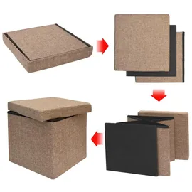 Dune Design Dunedesign Sitzwürfel Hellbraun