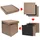 Dune Design Dunedesign Sitzwürfel Hellbraun
