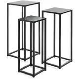 Haku-Möbel HAKU Möbel Pflanzenständer-Set Metall schwarz