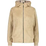 CMP Damen Fleecejacke Woman Jacket Fix Hood 33P2256-A435 48 - Sesamo - 48