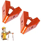 Sägebockhalterung, 2 Stück,sawhorse Brackets,sägebock Halterung,Woodworking Sawhorse Holder for Chainsaws,Mechanical Sawhorse Holder Stand Made of Cold Rolled Steel for 25° Opening Angle Wood Slot