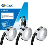 G&G Prägeband-Set 3 x schwarz 9mm 3m