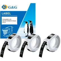 G&G Prägeband-Set 3 x schwarz 9mm 3m